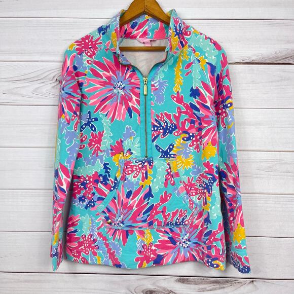 Lilly Pulitzer Skipper Popover Top Size Small‎ - Picture 1 of 7